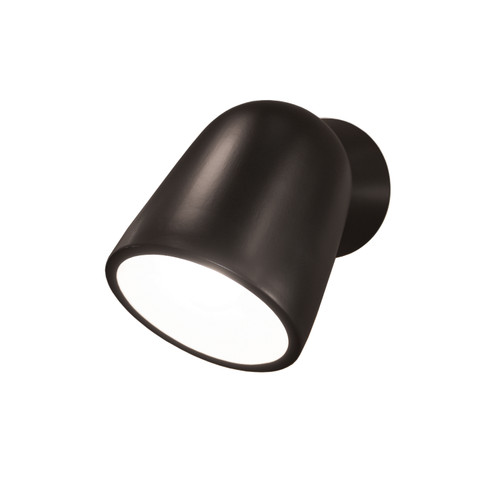 Justice Designs Ambiance One Light Wall Sconce in Carbon - Matte Black - CER-3770-CRB