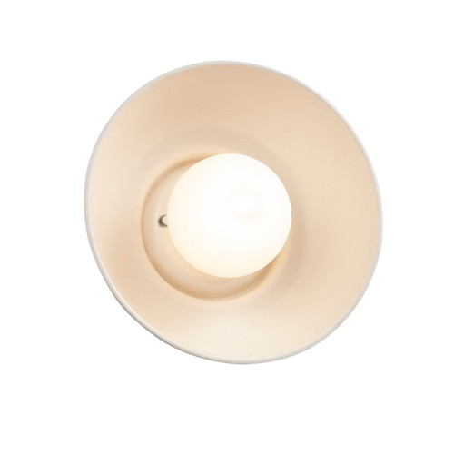 Justice Designs Ambiance Collection Wall Sconce in Matte White - CER-3030-MAT