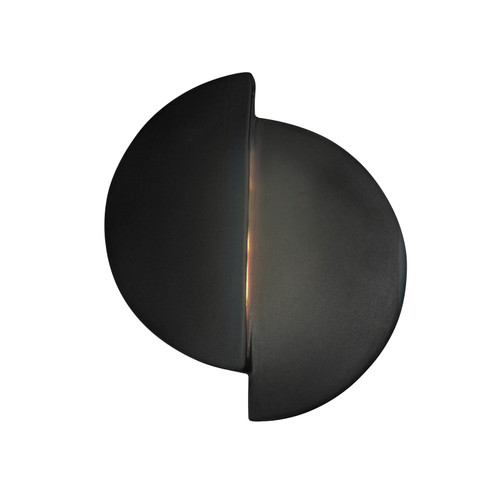 Justice Designs Ambiance LED Wall Sconce in Carbon - Matte Black - CER-5675-CRB