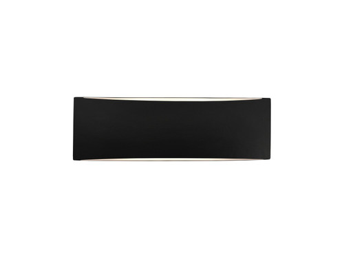 Justice Designs Ambiance Two Light Wall Sconce in Carbon - Matte Black - CER-5767-CRB