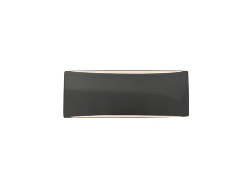 Justice Designs Ambiance One Light Wall Sconce in Gloss Grey - CER-5765-GRY
