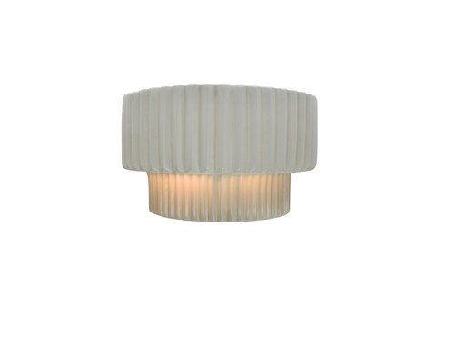 Justice Designs Ambiance One Light Wall Sconce in Matte White - CER-5780-MAT