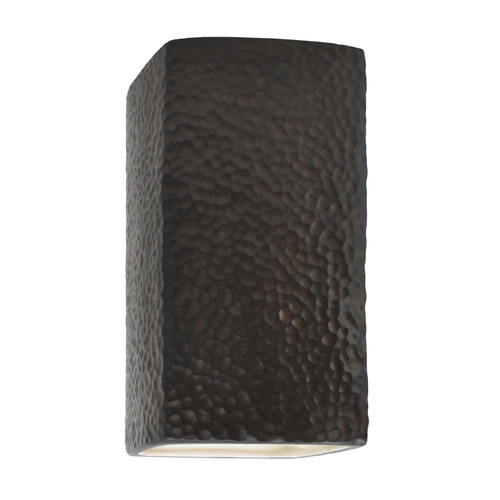 Justice Designs Ambiance LED Wall Sconce in Hammered Iron - CER-5915W-HMIR