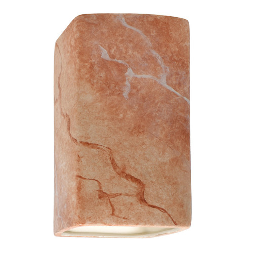 Justice Designs Ambiance LED Wall Sconce in Agate Marble - CER-5955-STOA-LED2-2000