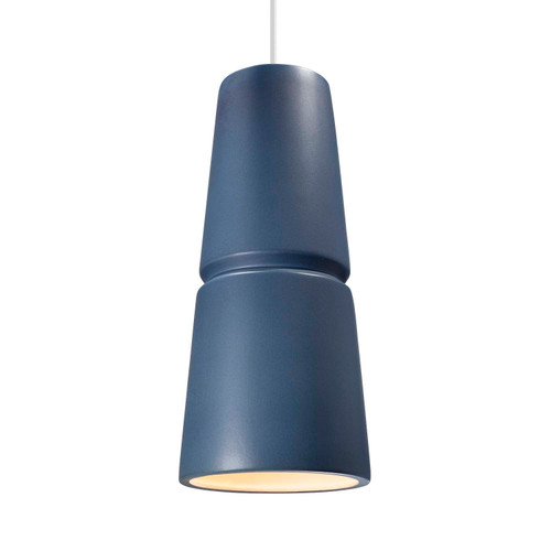 Justice Designs Radiance One Light Pendant in Midnight Sky - CER-6435-MID-DBRZ-WTCD