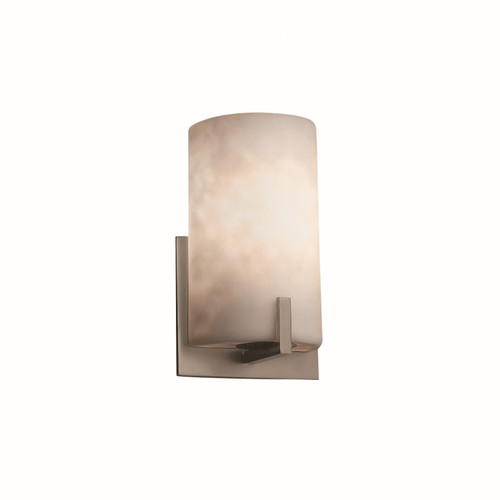 Justice Designs Clouds One Light Wall Sconce in Brushed Nickel - CLD-5531-NCKL