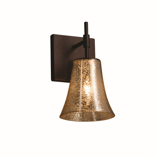 Justice Designs Fusion LED Wall Sconce in Dark Bronze - FSN-8411-20-MROR-DBRZ-LED1-700