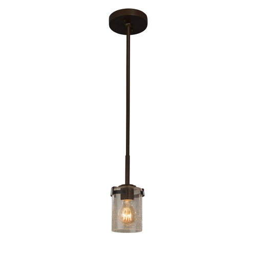 Justice Designs Fusion One Light Pendant in Dark Bronze - FSN-8455-10-SEED-DBRZ