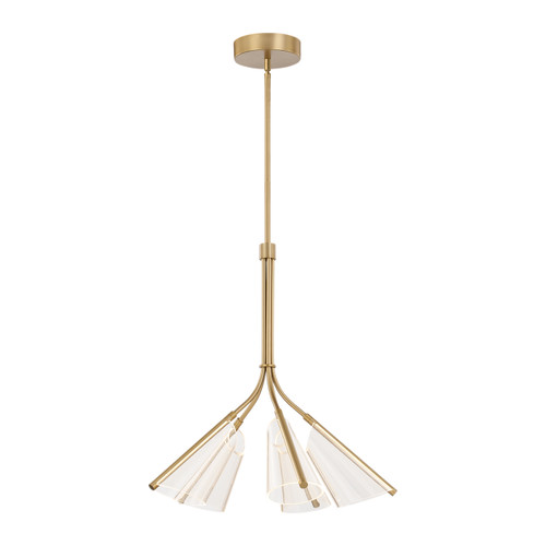 Kuzco Lighting Mulberry LED Chandelier in Brushed Gold/Light Guide - CH62628-BG/LG Kuzco Lighting Mulberry LED Chandelier in Brushed Gold/Light Guide - CH62628-BG/LG