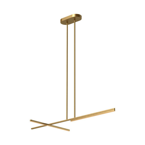 Kuzco Lighting Shift LED Linear Pendant in Brushed Gold - LP28748-BG-UNV