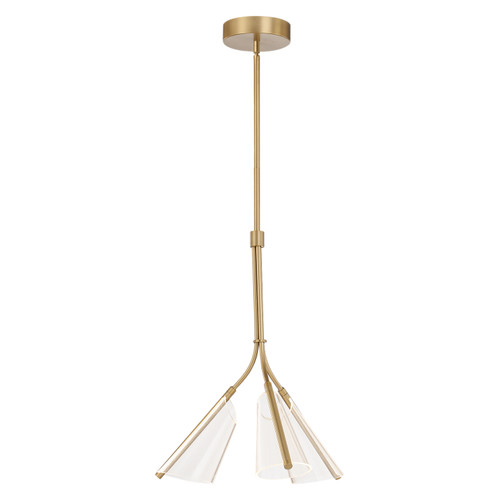 Kuzco Lighting Mulberry LED Pendant in Brushed Gold/Light Guide - PD62622-BG/LG Kuzco Lighting Mulberry LED Pendant in Brushed Gold/Light Guide - PD62622-BG/LG
