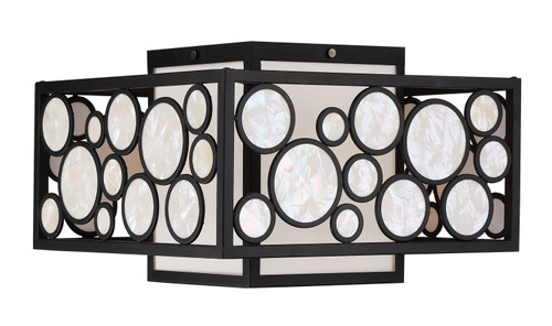 Metropolitan Mosaic Two Light Flush Mount in Oil Rubbed Bronze - N7752-143 Metropolitan Mosaic Two Light Flush Mount in Oil Rubbed Bronze - N7752-143
