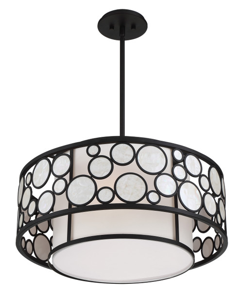 Metropolitan Mosaic Four Light Pendant in Oil Rubbed Bronze - N7754-143 Metropolitan Mosaic Four Light Pendant in Oil Rubbed Bronze - N7754-143