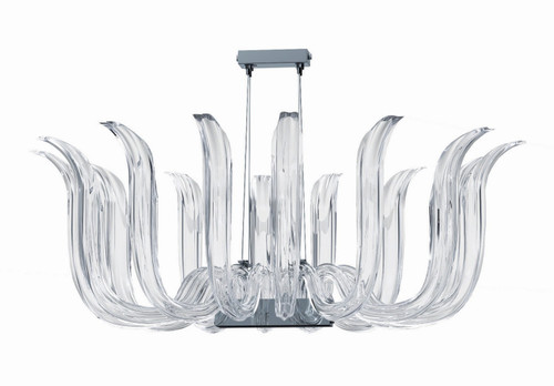 Metropolitan Cisne 14 Light Chandelier in Polished Nickel - N9314 Metropolitan Cisne 14 Light Chandelier in Polished Nickel - N9314