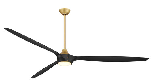 Minka Aire Pierce 84"Ceiling Fan in Legacy Brass W/Coal - F763L-LBR/CL Minka Aire Pierce 84"Ceiling Fan in Legacy Brass W/Coal - F763L-LBR/CL