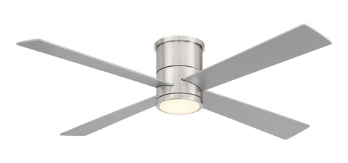 Minka Aire Falco Flush 54"Ceiling Fan in Brushed Nickel W/ Silver - F797L-BN/SL Minka Aire Falco Flush 54"Ceiling Fan in Brushed Nickel W/ Silver - F797L-BN/SL