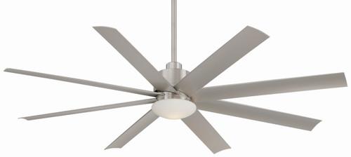 Minka Aire Slipstream Led 65" Ceiling Fan in Brushed Nickel Wet - F888L-BNW Minka Aire Slipstream Led 65" Ceiling Fan in Brushed Nickel Wet - F888L-BNW