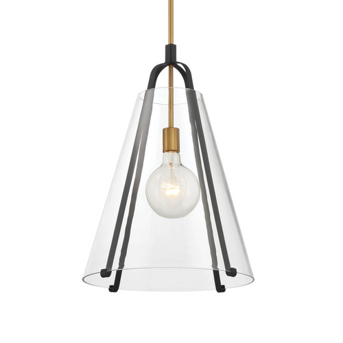 Minka-Lavery Paxos One Light Pendant in Legacy Brass & Sand Coal - 131-782 Minka-Lavery Paxos One Light Pendant in Legacy Brass & Sand Coal - 131-782