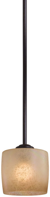 Minka-Lavery Raiden One Light Mini Pendant in Iron Oxide - 1181-357 Minka-Lavery Raiden One Light Mini Pendant in Iron Oxide - 1181-357