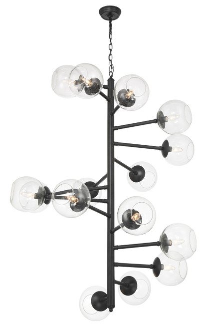 Minka-Lavery Millikan 15 Light Pendant in Coal - 1894-66A Minka-Lavery Millikan 15 Light Pendant in Coal - 1894-66A