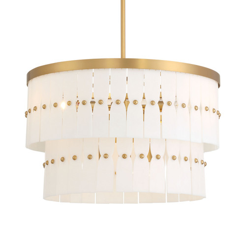 Minka-Lavery Coronelle Six Light Pendant in Legacy Brass - 2086-732 Minka-Lavery Coronelle Six Light Pendant in Legacy Brass - 2086-732