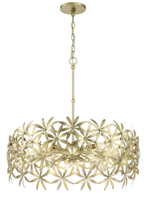 Minka-Lavery Flower Child Five Light Pendant in Ambry Gold - 2145-735 Minka-Lavery Flower Child Five Light Pendant in Ambry Gold - 2145-735