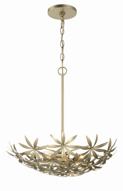 Minka-Lavery Flower Child Four Light Pendant in Ambry Gold - 2146-735 Minka-Lavery Flower Child Four Light Pendant in Ambry Gold - 2146-735