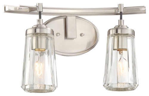 Minka-Lavery Poleis Two Light Bath in Brushed Nickel - 2302-84 Minka-Lavery Poleis Two Light Bath in Brushed Nickel - 2302-84