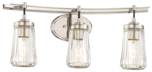 Minka-Lavery Poleis Three Light Bath in Brushed Nickel - 2303-84 Minka-Lavery Poleis Three Light Bath in Brushed Nickel - 2303-84