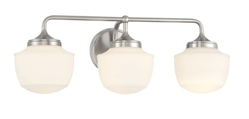 Minka-Lavery Cornwell Three Light Bath Vanity in Brushed Nickel - 2573-84 Minka-Lavery Cornwell Three Light Bath Vanity in Brushed Nickel - 2573-84