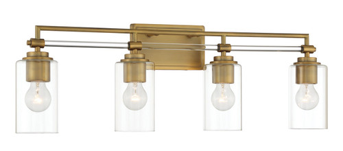 Minka-Lavery Binsly Four Light Bath Vanity in Antique Noble Brass - 2644-575 Minka-Lavery Binsly Four Light Bath Vanity in Antique Noble Brass - 2644-575