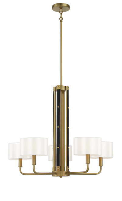 Minka-Lavery Chelsea Five Light Chandelier in Soft Brass - 2785-695 Minka-Lavery Chelsea Five Light Chandelier in Soft Brass - 2785-695