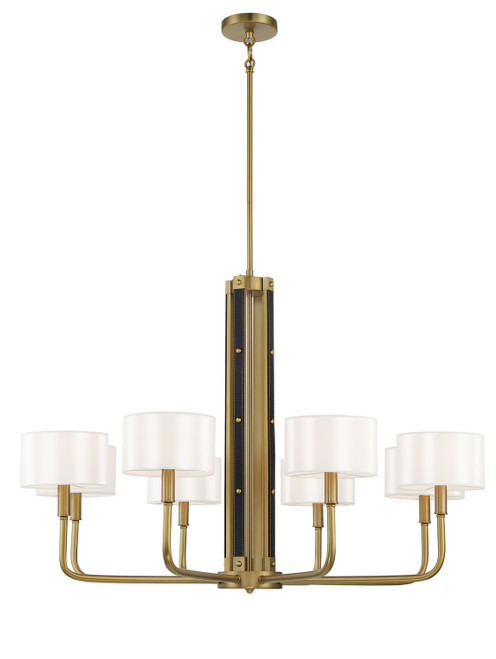 Minka-Lavery Chelsea Eight Light Chandelier in Soft Brass - 2788-695 Minka-Lavery Chelsea Eight Light Chandelier in Soft Brass - 2788-695