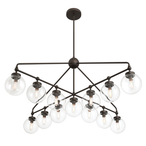 Minka-Lavery Stella 13 Light Chandelier in Dark Bronze - 2975-860 Minka-Lavery Stella 13 Light Chandelier in Dark Bronze - 2975-860