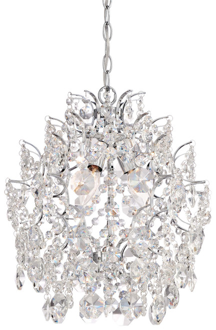 Minka-Lavery Isabella'S Crown Three Light Mini Chandelier in Chrome - 3150-77 Minka-Lavery Isabella'S Crown Three Light Mini Chandelier in Chrome - 3150-77