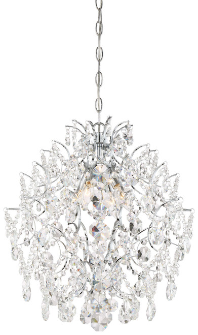 Minka-Lavery Isabella'S Crown Four Light Chandelier in Chrome - 3156-77 Minka-Lavery Isabella'S Crown Four Light Chandelier in Chrome - 3156-77