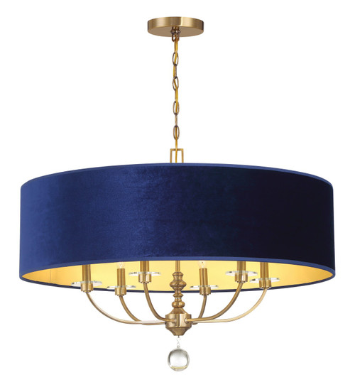 Minka-Lavery Van Noord Six Light Pendant in Oxidized Aged Brass - 3487-923 Minka-Lavery Van Noord Six Light Pendant in Oxidized Aged Brass - 3487-923