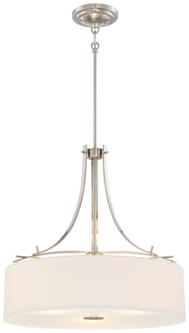 Minka-Lavery Poleis Three Light Pendant in Brushed Nickel - 3308-84 Minka-Lavery Poleis Three Light Pendant in Brushed Nickel - 3308-84