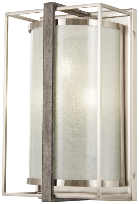 Minka-Lavery Tyson'S Gate Three Light Wall Sconce in Brushed Nickel W/Shale Wood - 3563-098 Minka-Lavery Tyson'S Gate Three Light Wall Sconce in Brushed Nickel W/Shale Wood - 3563-098