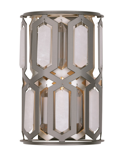 Minka-Lavery Hexly One Light Wall Sconce in Bronze & Sultry Silver - 3581-795 Minka-Lavery Hexly One Light Wall Sconce in Bronze & Sultry Silver - 3581-795