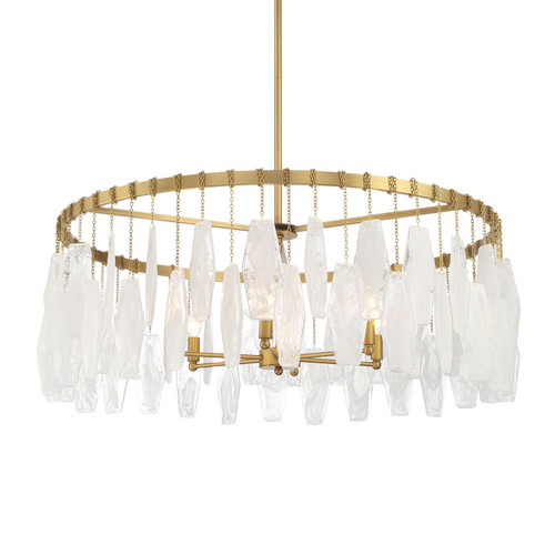 Minka-Lavery Willow Six Light Pendant in Legacy Brass - 3626-732 Minka-Lavery Willow Six Light Pendant in Legacy Brass - 3626-732