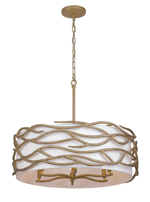 Minka-Lavery Branch Reality Six Light Pendant in Ashen Gold - 3718-788 Minka-Lavery Branch Reality Six Light Pendant in Ashen Gold - 3718-788