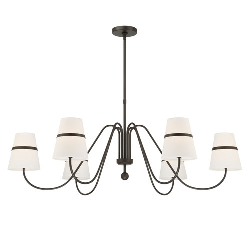Minka-Lavery Althia Six Light Chandelier in Textured Dark Bronze - 3736-872 Minka-Lavery Althia Six Light Chandelier in Textured Dark Bronze - 3736-872