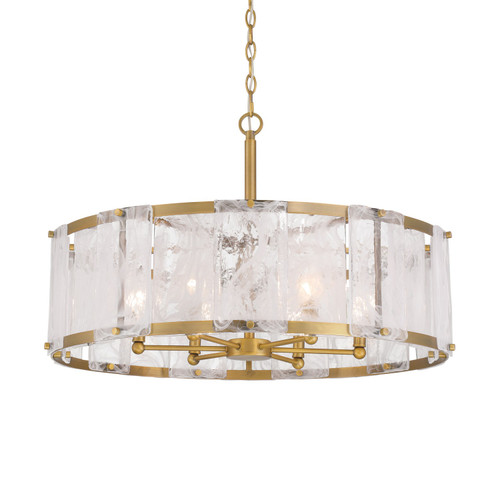 Minka-Lavery Veil Six Light Pendant in Legacy Brass - 3636-732