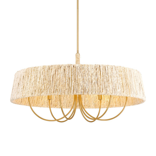 Minka-Lavery Hellia Six Light Pendant in Legacy Brass - 3606-732 Minka-Lavery Hellia Six Light Pendant in Legacy Brass - 3606-732