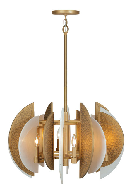Minka-Lavery Saint Martin Eight Light Chandelier in Ashen Gold - 3464-788 Minka-Lavery Saint Martin Eight Light Chandelier in Ashen Gold - 3464-788