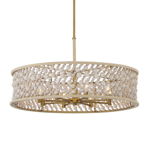 Minka-Lavery Horsmore Eight Light Pendant in Legacy Brass (Painted) - 3646-870 Minka-Lavery Horsmore Eight Light Pendant in Legacy Brass (Painted) - 3646-870