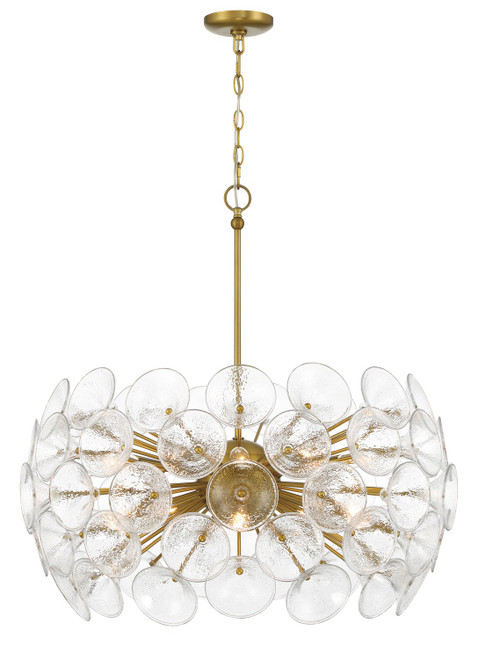 Minka-Lavery Winter Ten Light Pendant in Soft Brass - 3657-695 Minka-Lavery Winter Ten Light Pendant in Soft Brass - 3657-695