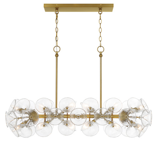 Minka-Lavery Winter 12 Light Island Chandelier in Soft Brass - 3659-695 Minka-Lavery Winter 12 Light Island Chandelier in Soft Brass - 3659-695