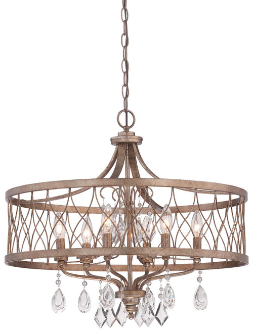 Minka-Lavery West Liberty Six Light Chandelier in Olympus Gold - 4406-581 Minka-Lavery West Liberty Six Light Chandelier in Olympus Gold - 4406-581